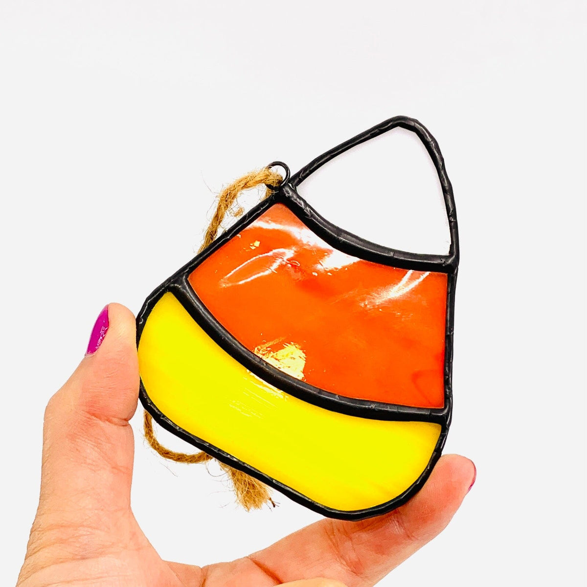 Stained Glass Suncatcher, Candy Corn Decor Michelle Bachand Dowling 