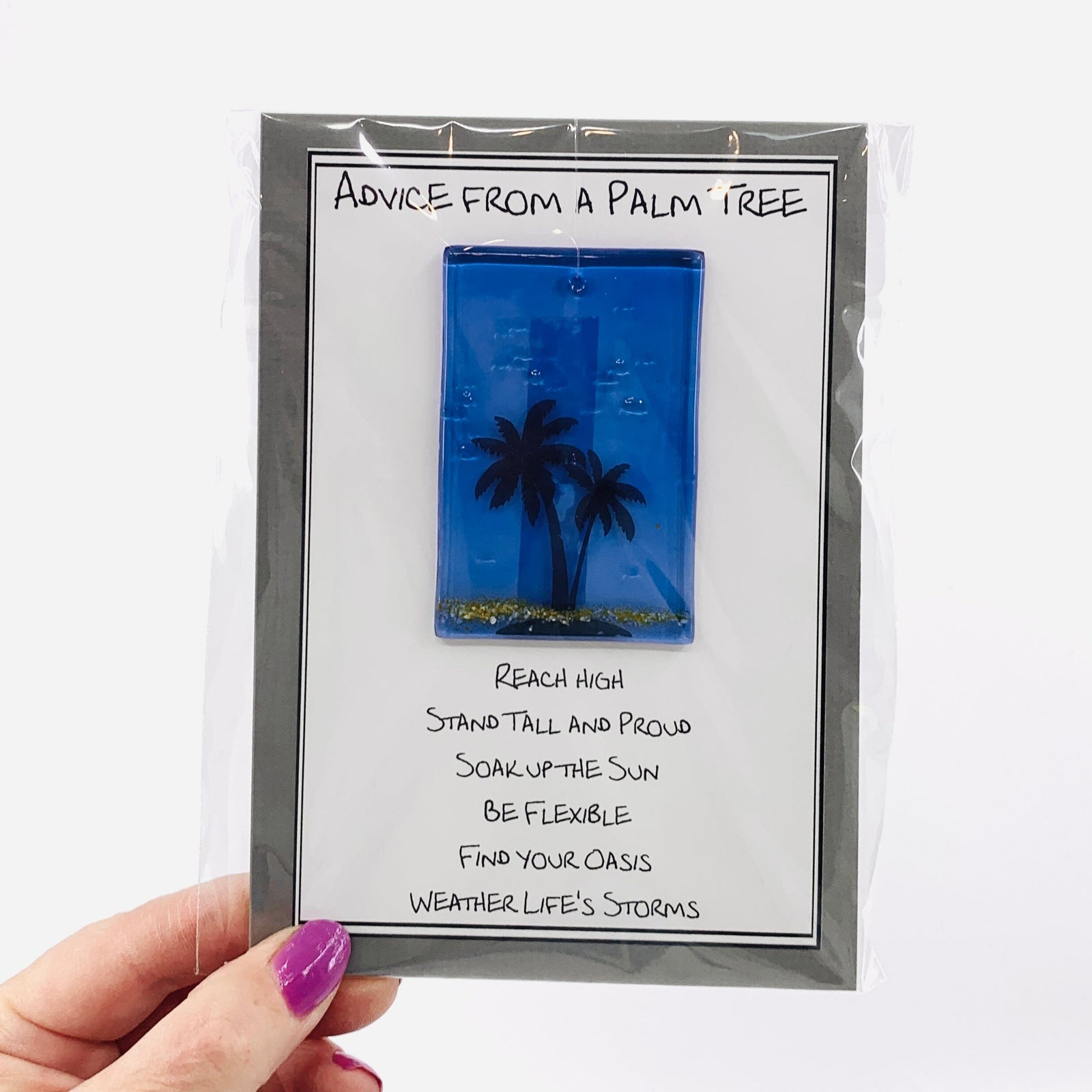 Fused Glass Advice From a Palm Tree 6 Decor Glimmer Glass Gifts 