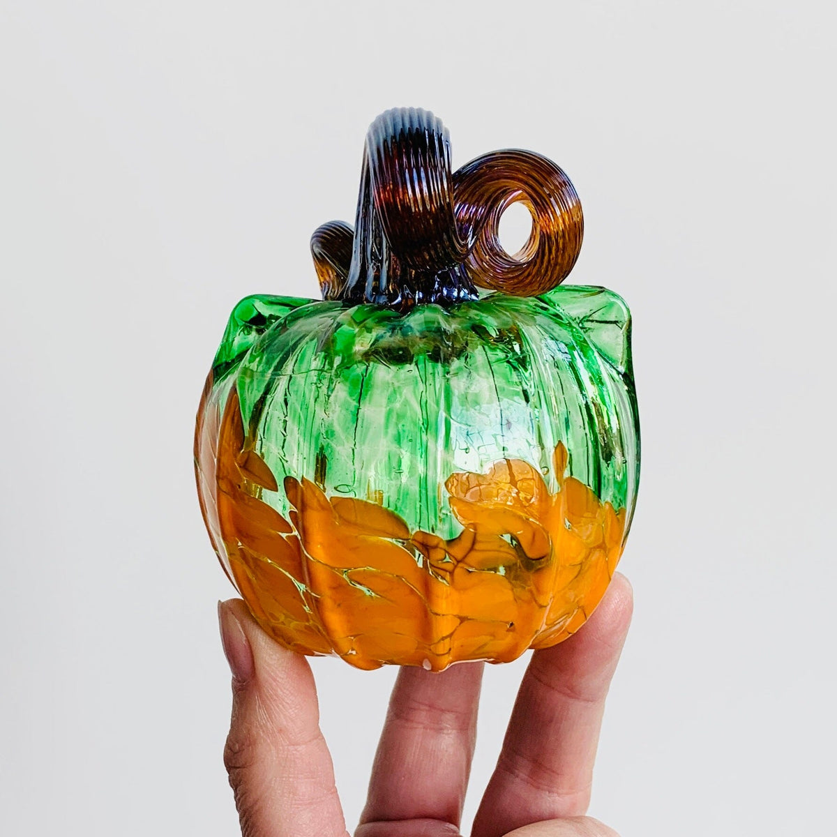 Daily Catkin 1299 Daily Pumpkin Luke Adams Glass Blowing Studio 