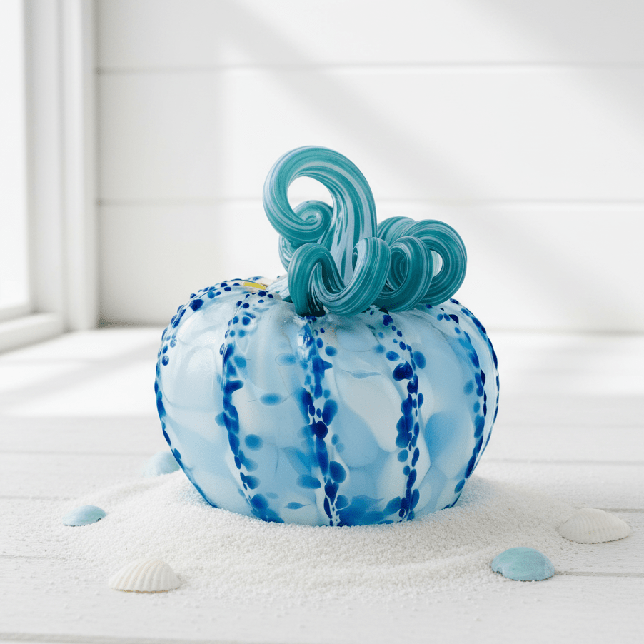 Daily Pumpkin 582 Coastal Matte Squat Gabby Luke Adams Glass Blowing Studio 
