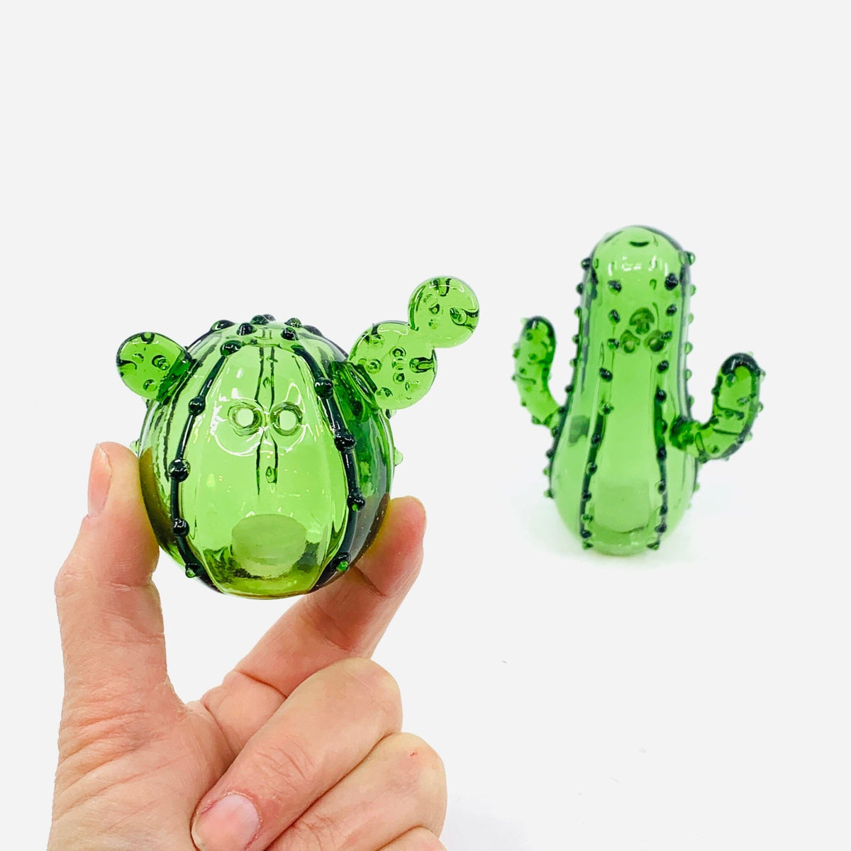 Glass Salt and Pepper Shakers, Cacti Decor Gift Essentials 