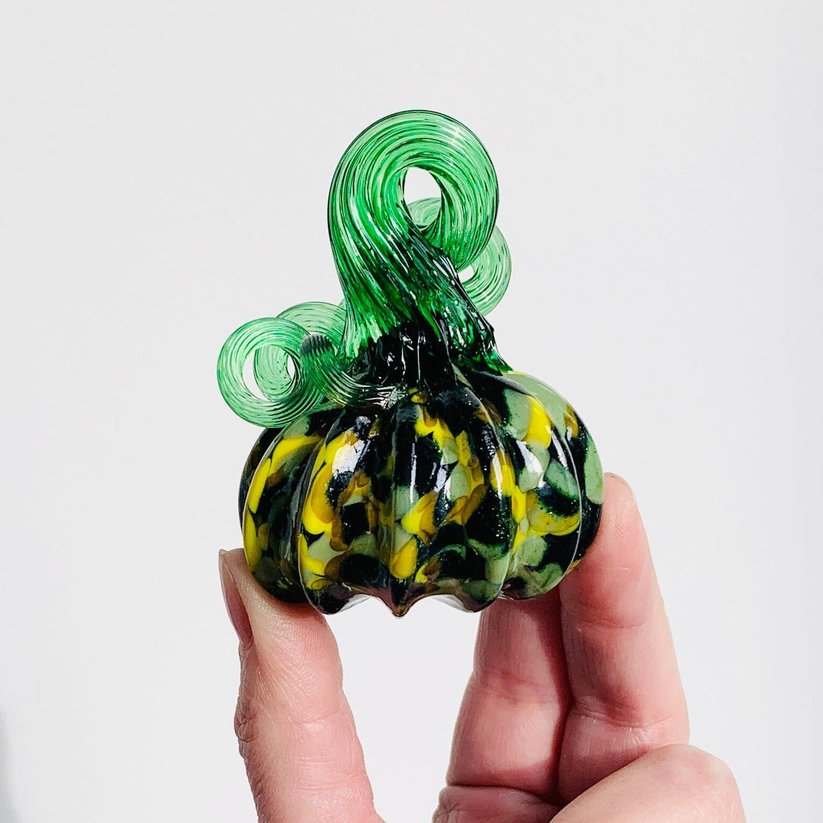 Daily Pumpkin 1296 Mini Paperweight Daily Pumpkin Luke Adams Glass Blowing Studio 