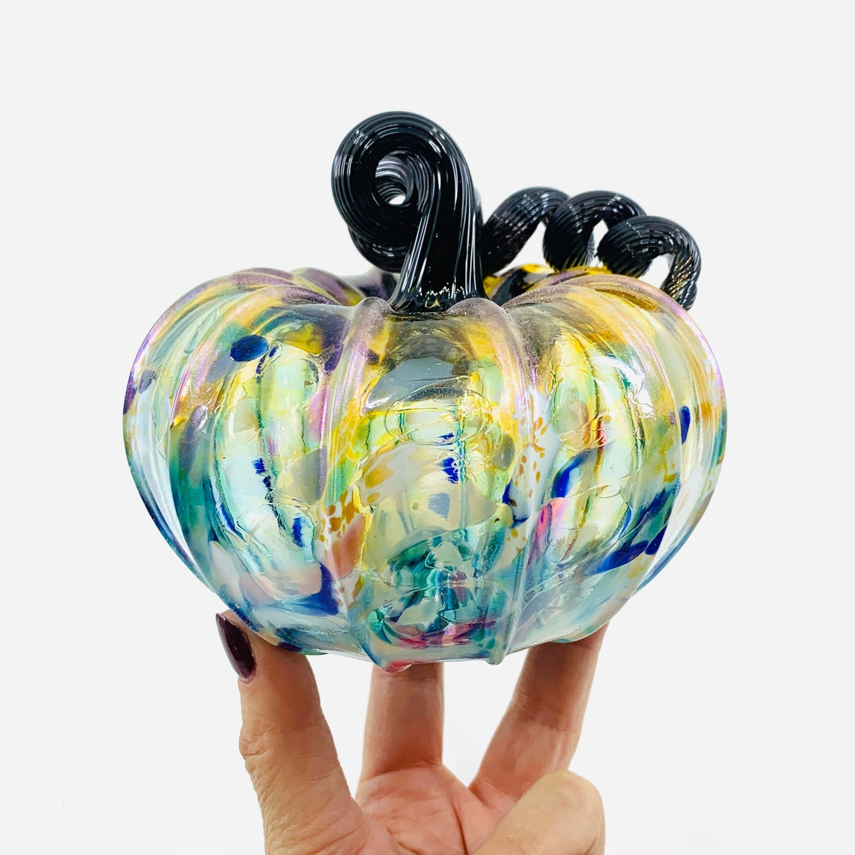 Daily Pumpkin 80 Fall Shimmer Squat Gabby Luke Adams Glass Blowing Studio 