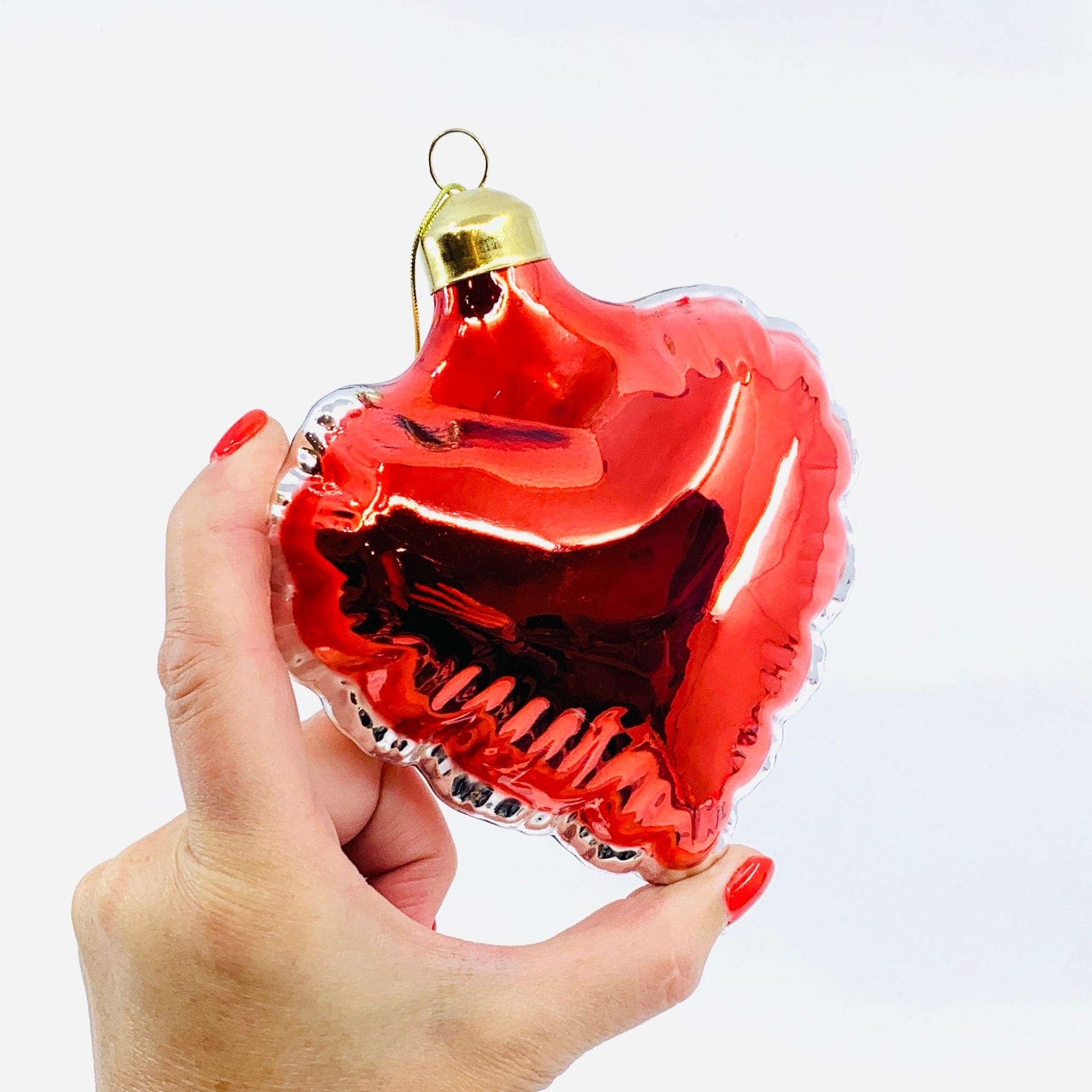 Balloon Heart Ornament 89, Red Ornament One Hundred 80 Degrees 