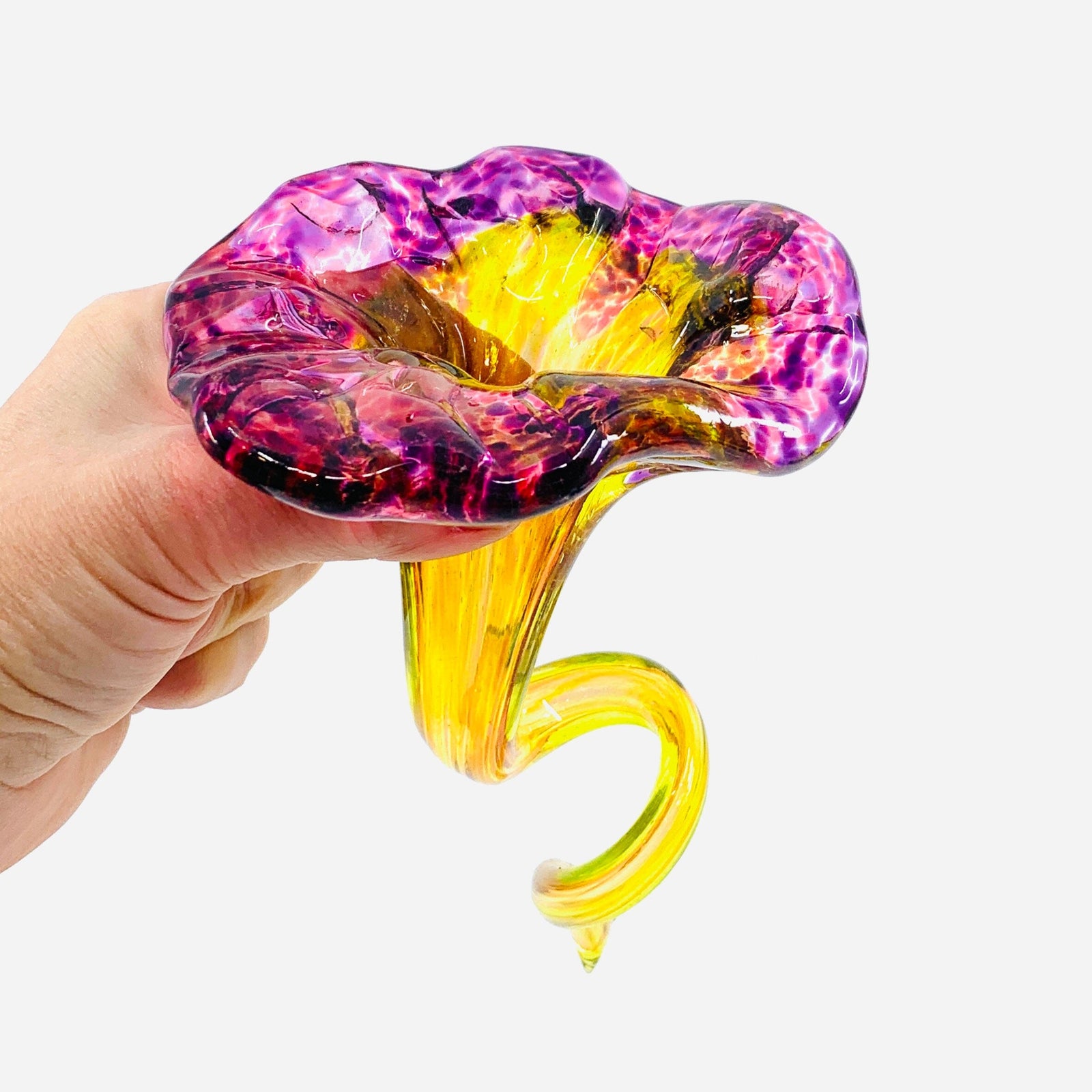 Pulled Glass Flower 19 Decor Luke Adams Glass Blowing Studio 