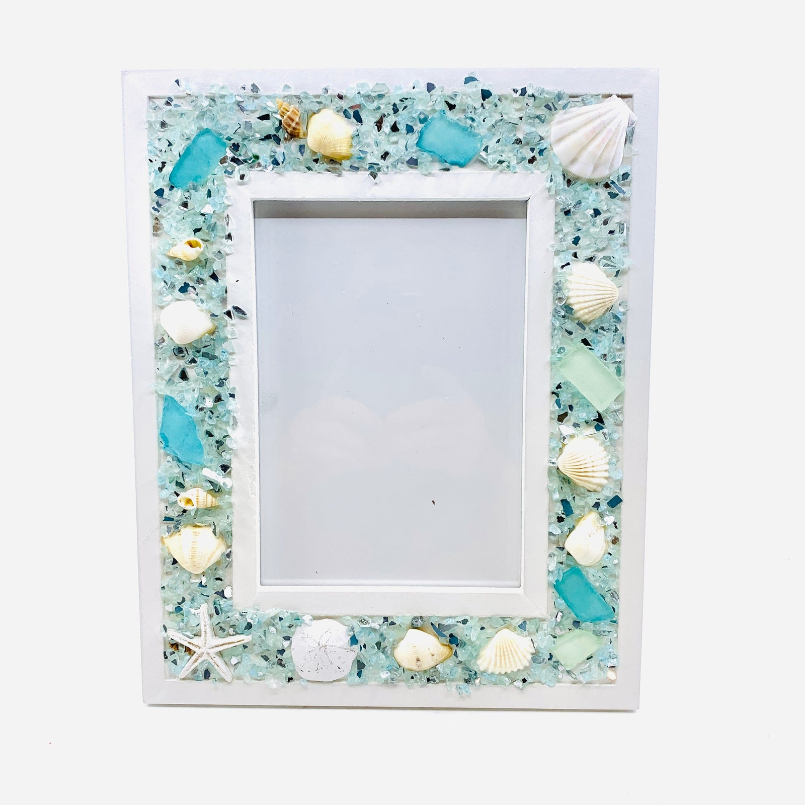 Sea Glass Picture Frame, Medium Decor Chesapeake Bay 