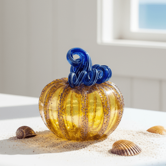 Daily Pumpkin 1014 Squat Gabby Luke Adams Glass Blowing Studio 