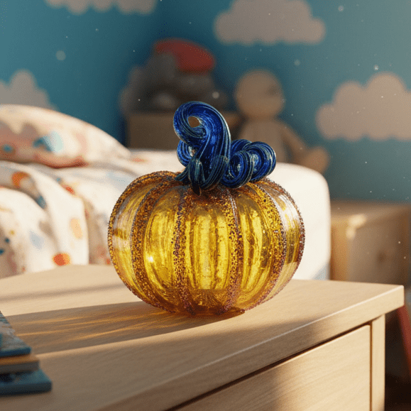 Daily Pumpkin 1014 Squat Gabby Luke Adams Glass Blowing Studio 