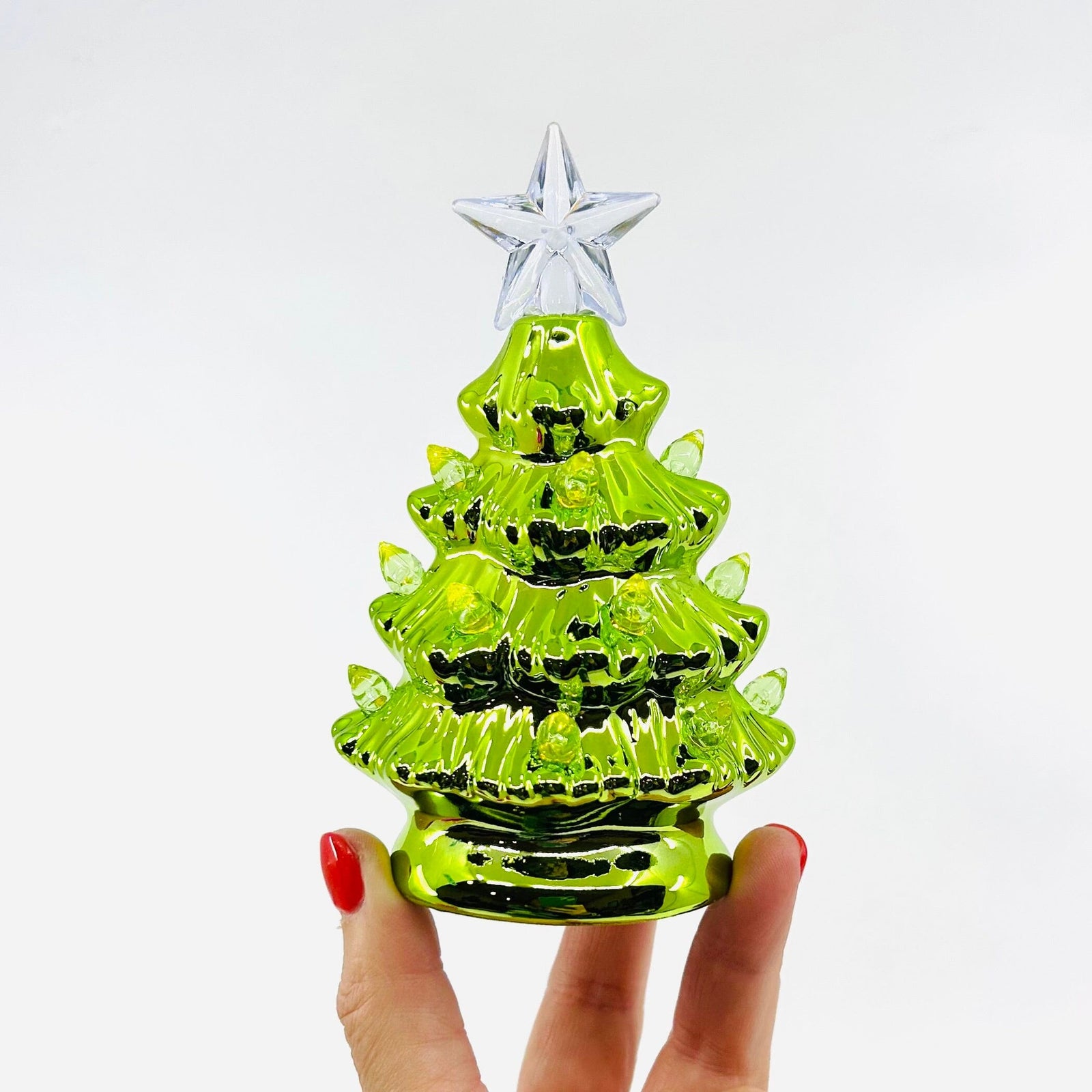 Metallic Lite-Up Green Tree - 12 One Hundred 80 Degrees 