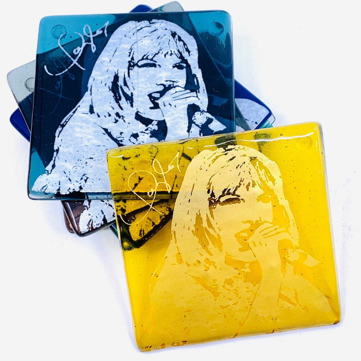 Taylor Made Swift Glass Coasters KiKu Gold 