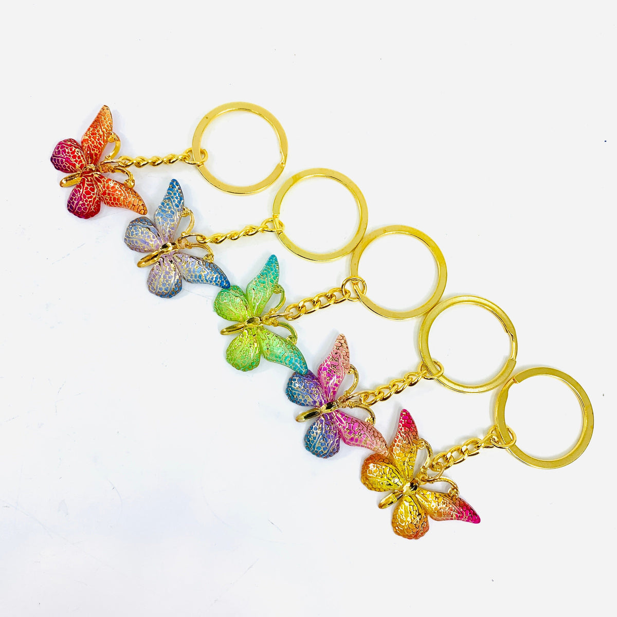 Sparkle Butterfly Keychains Accessory Alex 