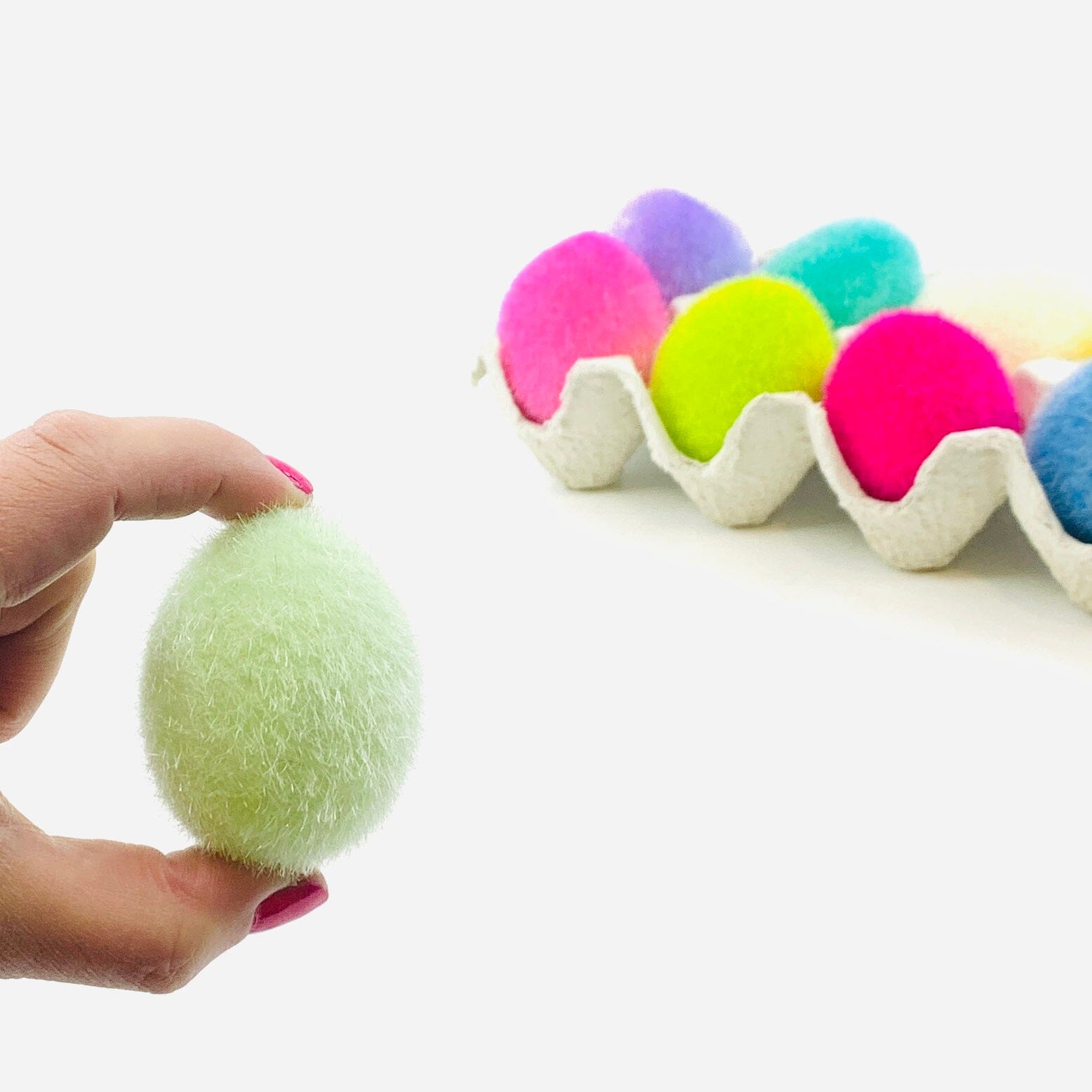 Flocked Egg, Mint Decor One Hundred 80 Degrees 