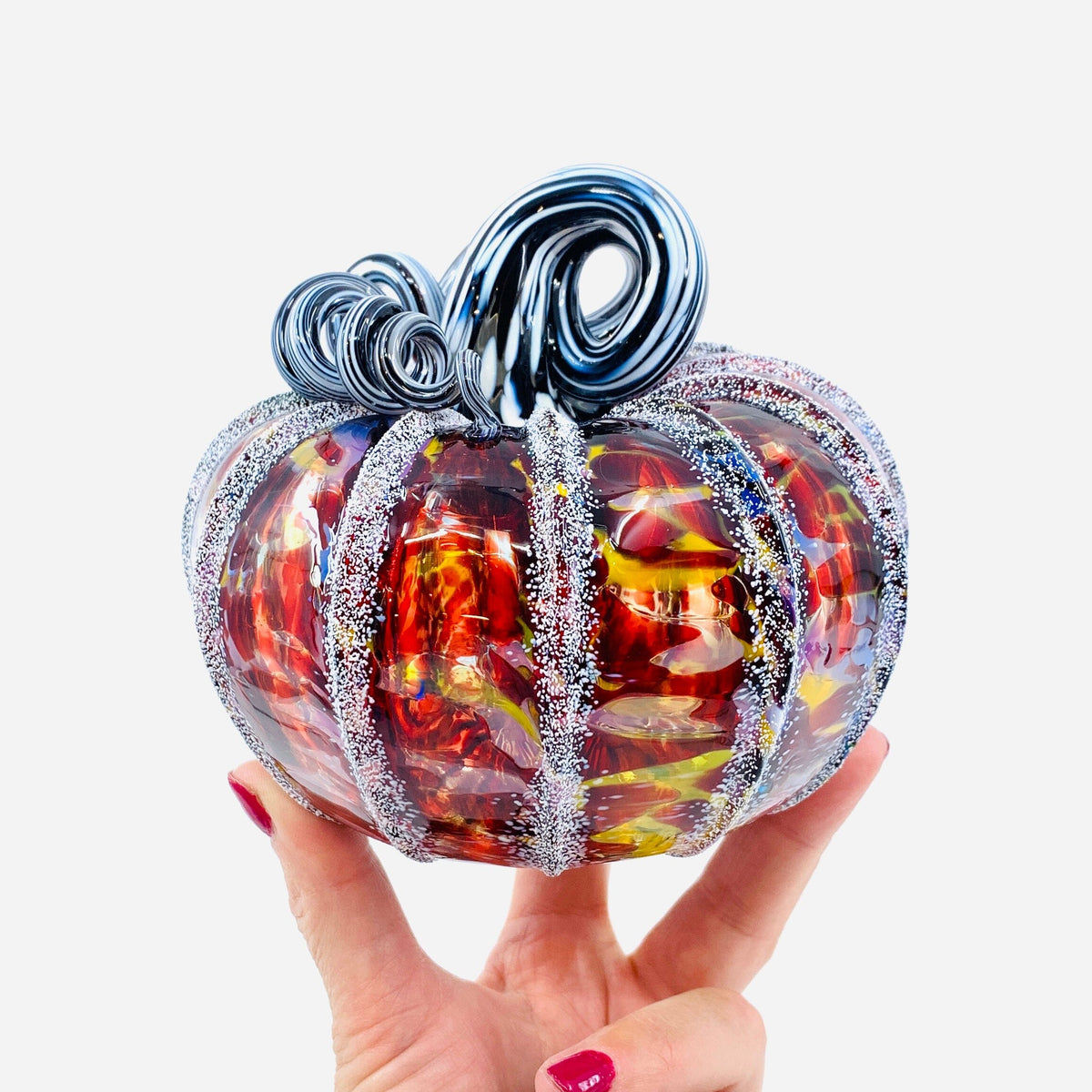 Daily Pumpkin 2066 Snowfall Squat Gabby Luke Adams Glass Blowing Studio 