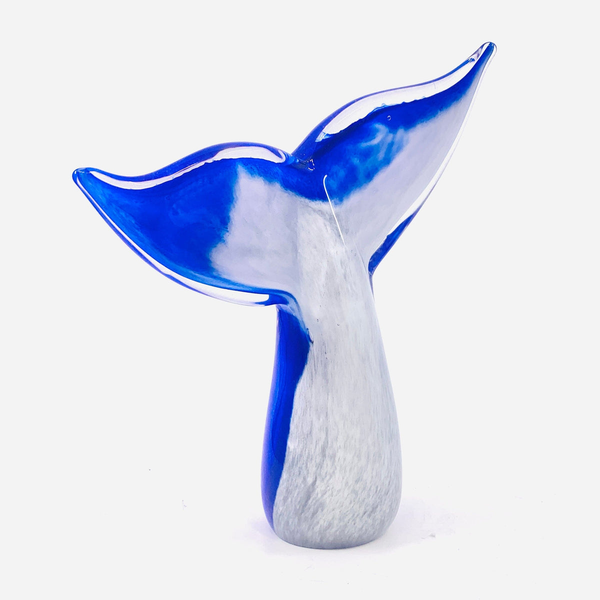 Glass Whale Tail Paperweight Decor Chesapeake Bay 