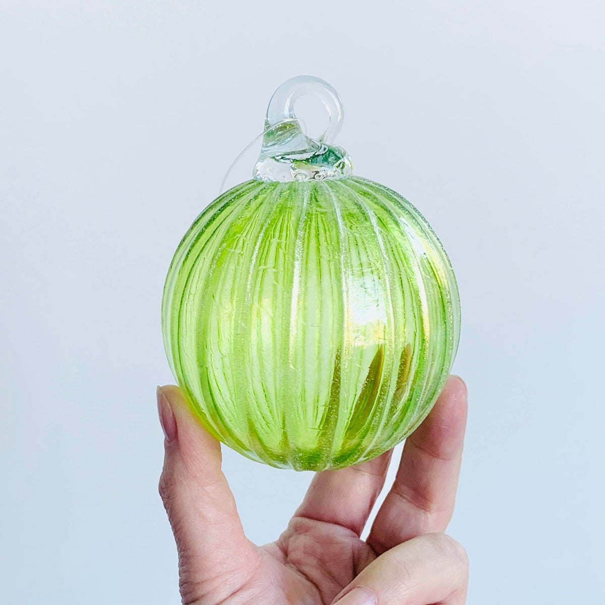 Lime Shimmer Ornament James Bilodeau 