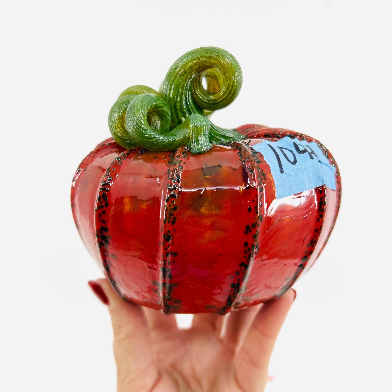 Daily Pumpkin 1044 Holiday Squat Gabby Luke Adams Glass Blowing Studio 