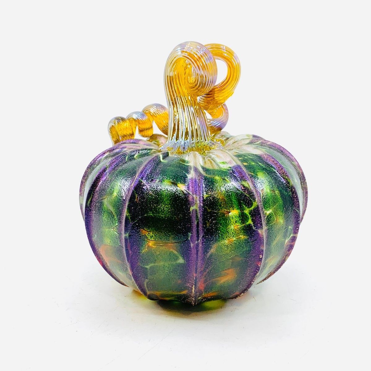 Daily Pumpkin 237 Fall Shimmer Squat Daily Pumpkin Luke Adams Glass Blowing Studio 