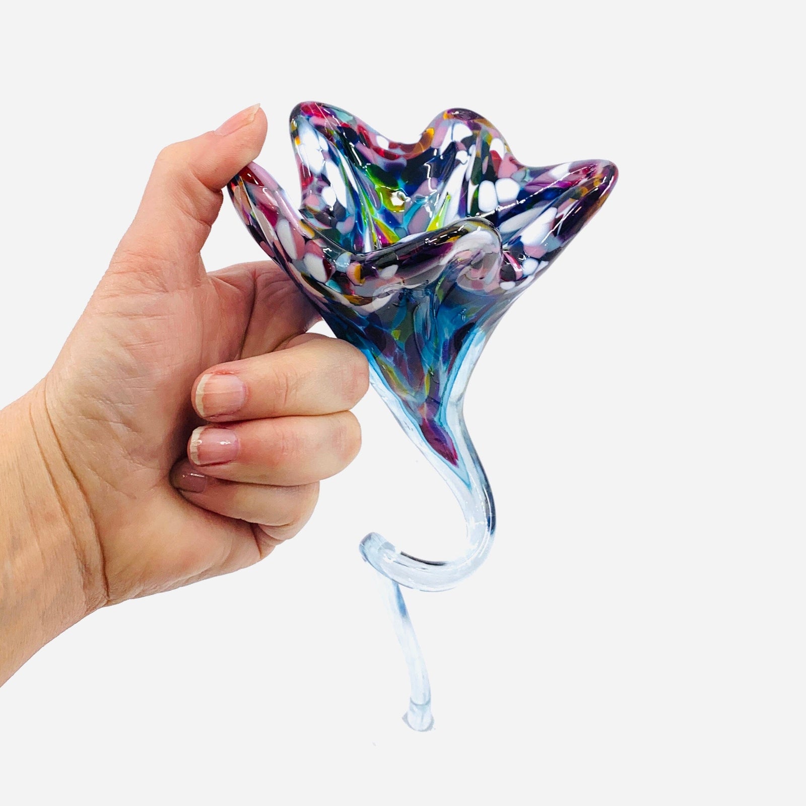 Pulled Glass Flower 37 Decor Luke Adams Glass Blowing Studio 