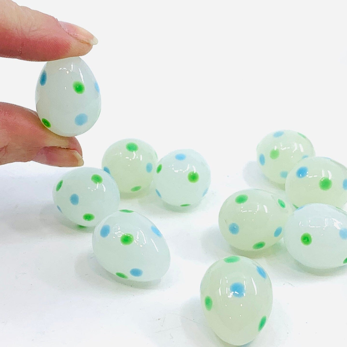 Mini Glass Egg, Mint Miniature Amazon 