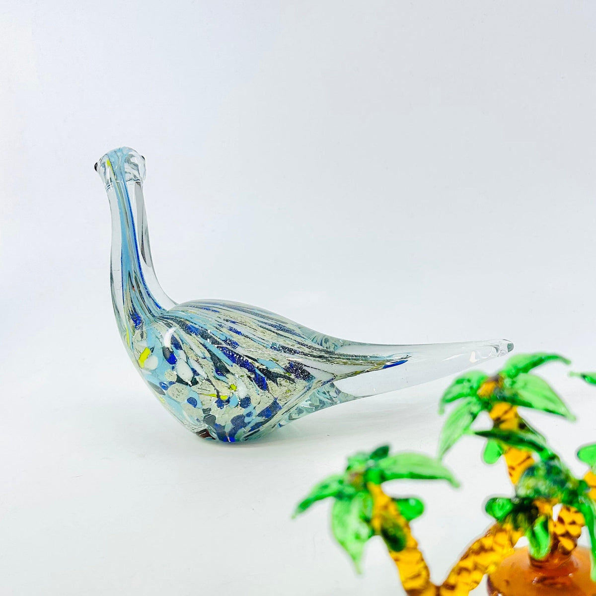 Glass Dinosaur Statue Decor Chesapeake Bay 