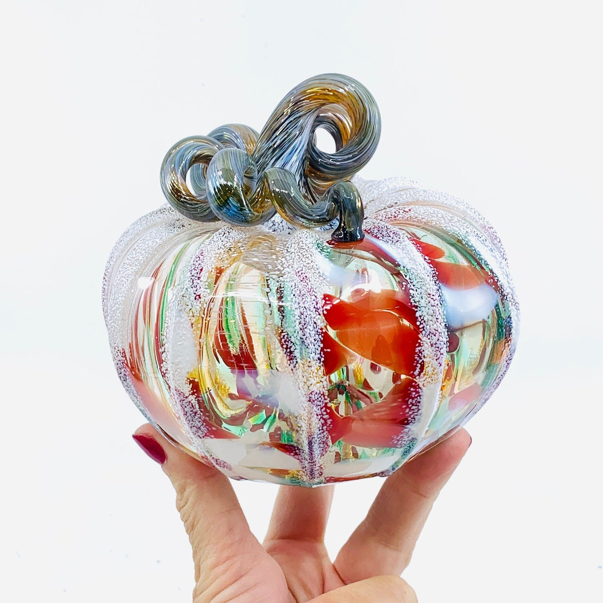 Daily Pumpkin 1928 Snowfall Squat Gabby Luke Adams Glass Blowing Studio 