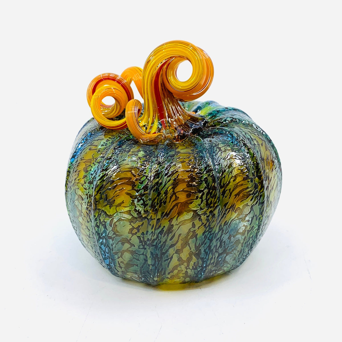 Daily Pumpkin 3113 Fall Squat Gabby Luke Adams Glass Blowing Studio 