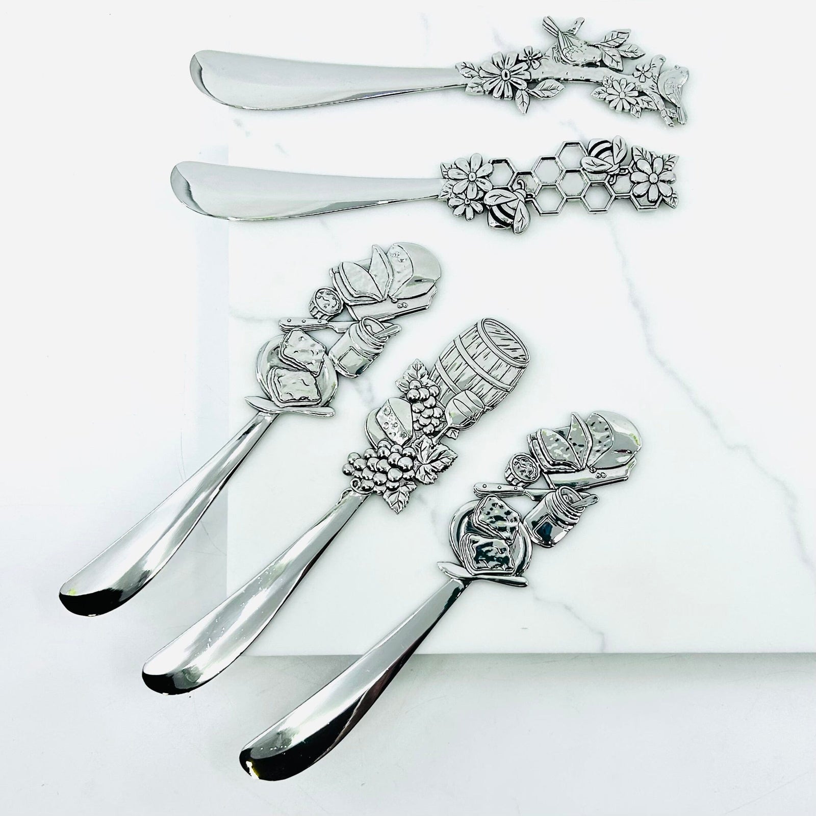 Spring Farmhouse Spreaders, Birds Decor GANZ 