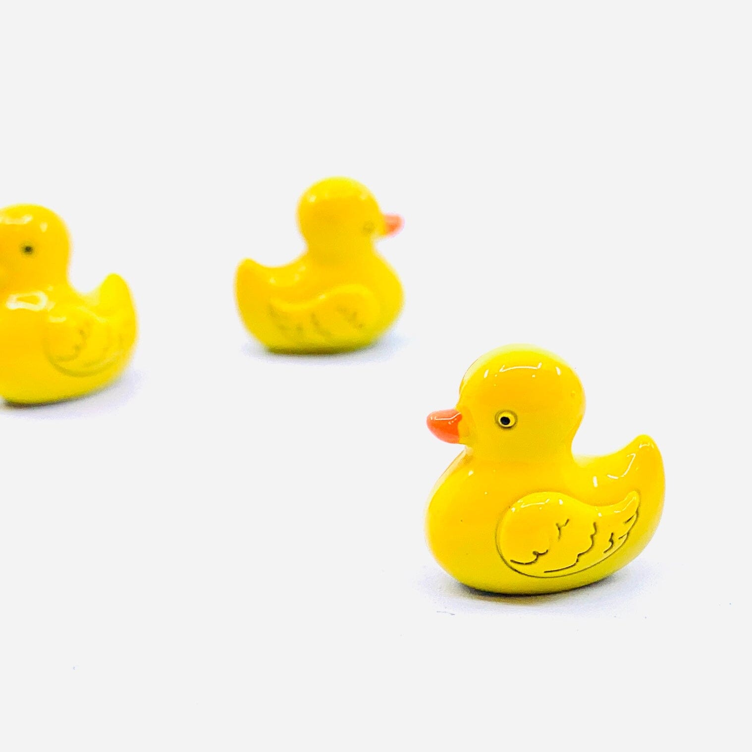 Lucky Little Duck Charm PT 78 Miniature GANZ 