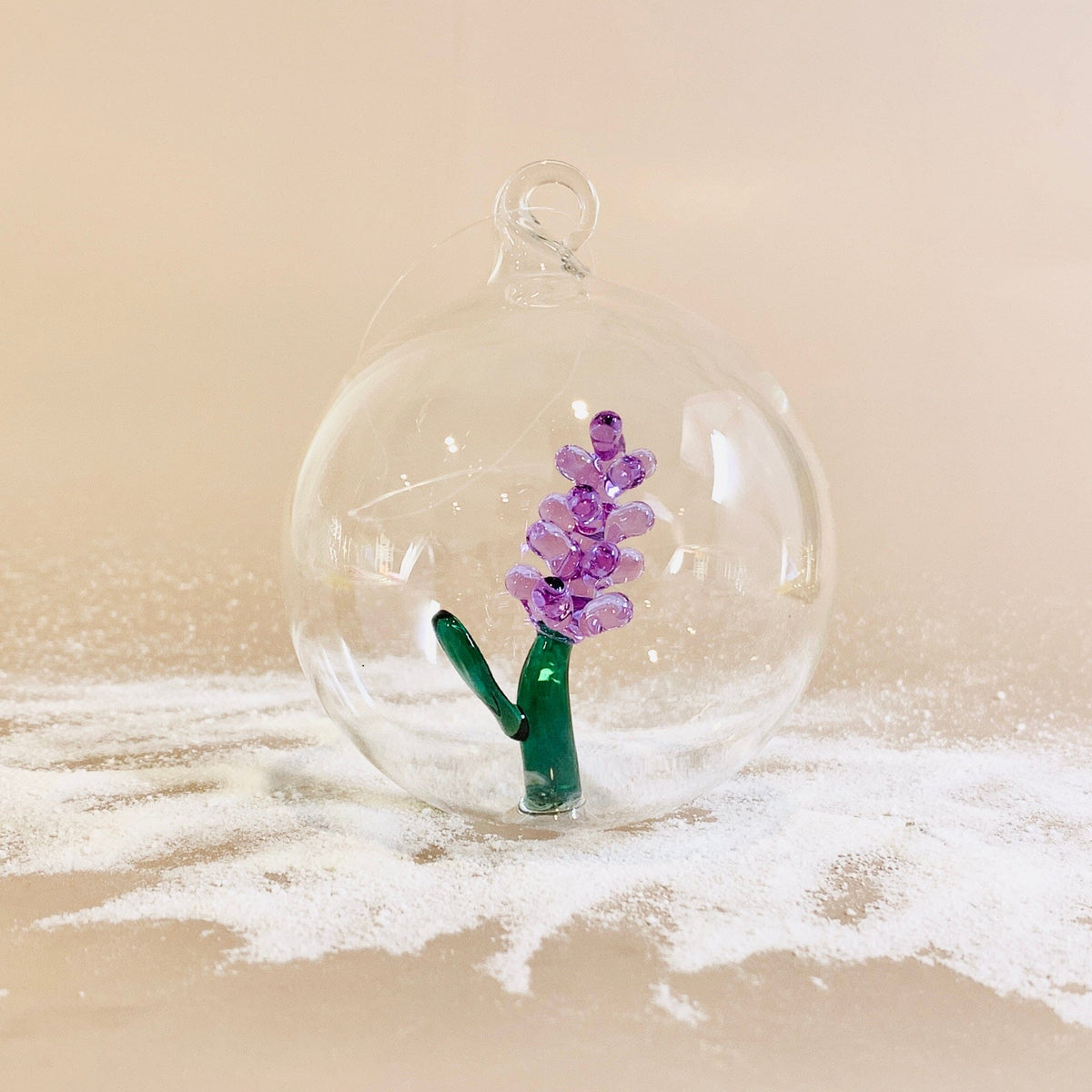 Glass Icon Ornament, Lavender ICHENDORF 