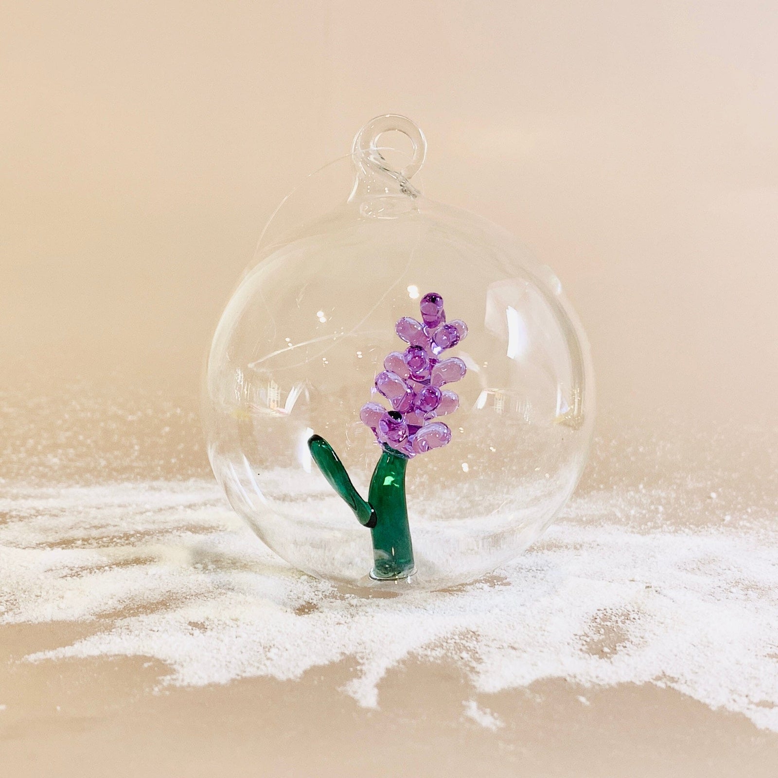 Glass Icon Ornament, Lavender ICHENDORF 