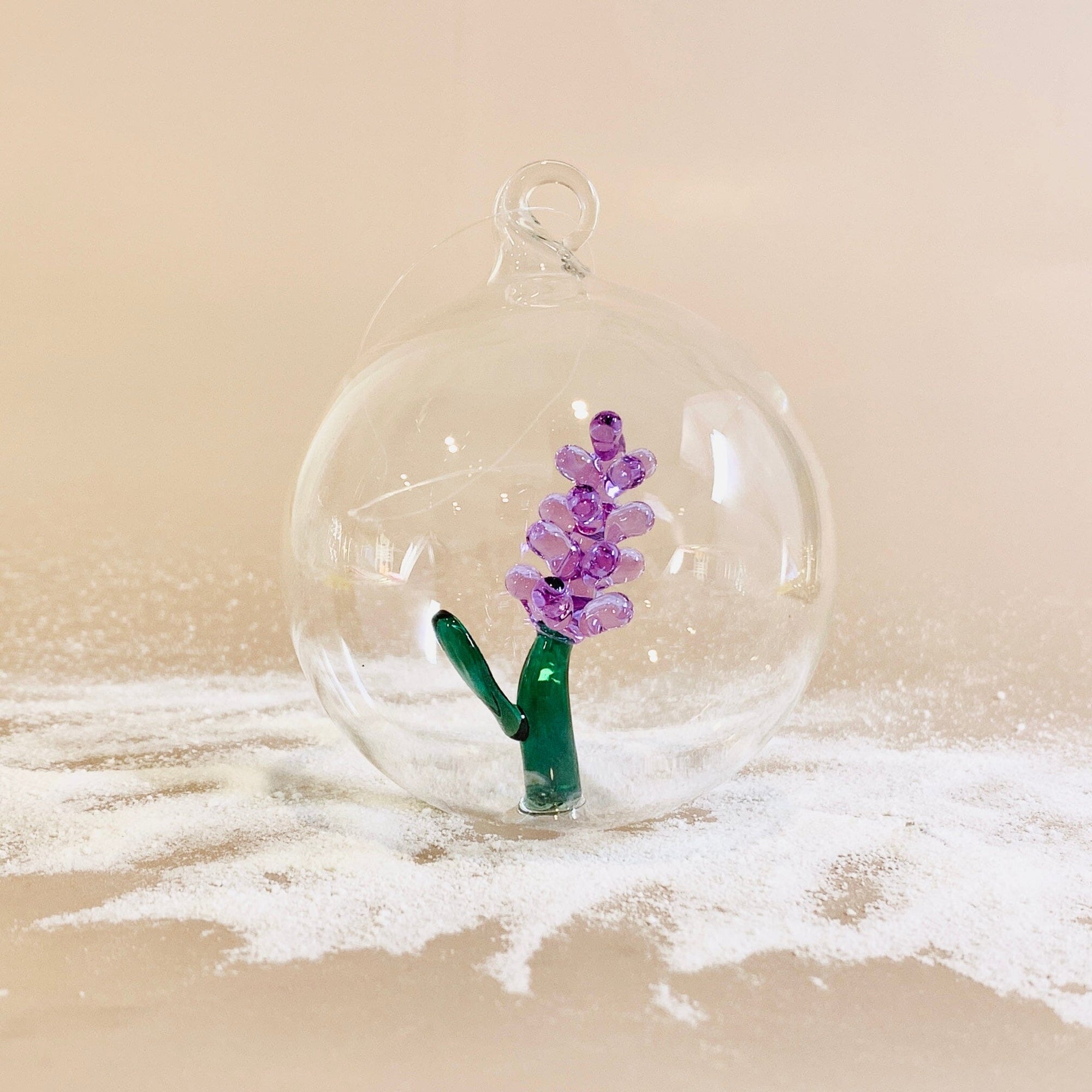 Glass Icon Ornament, Lavender ICHENDORF 