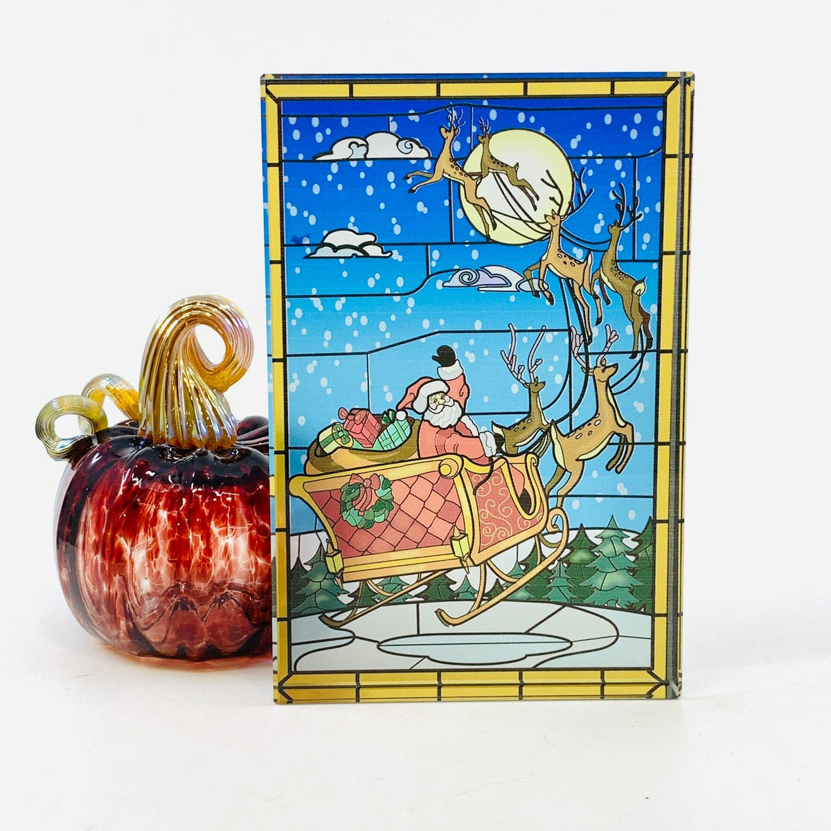 Glass Block Holiday Windows Decor GANZ 