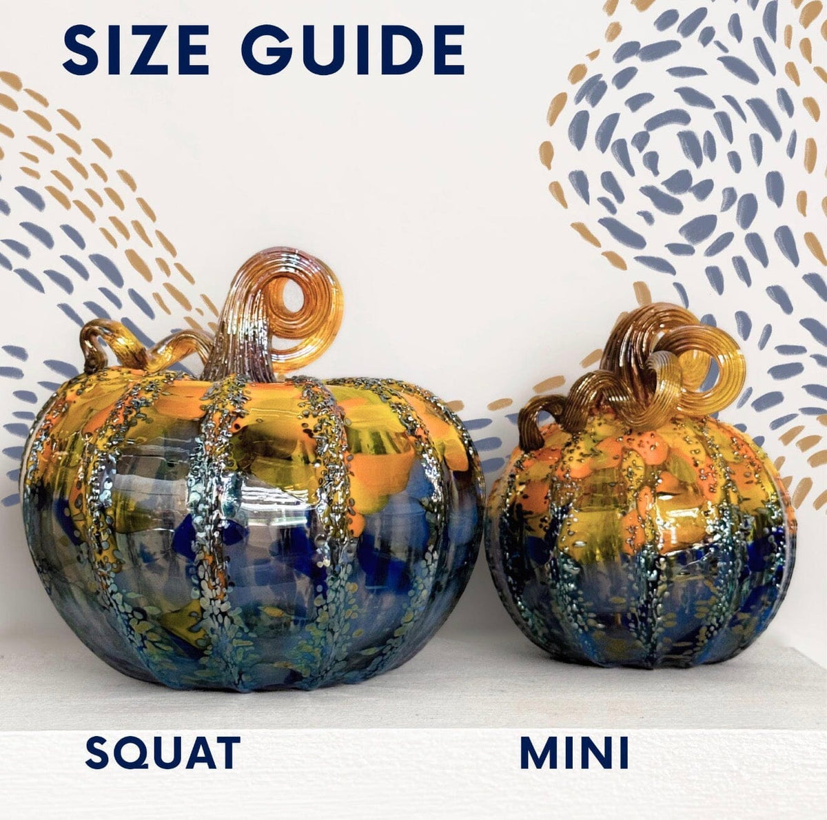 Starry Night Mini Pumpkin Inspo Luke Adams Glass Blowing Studio 