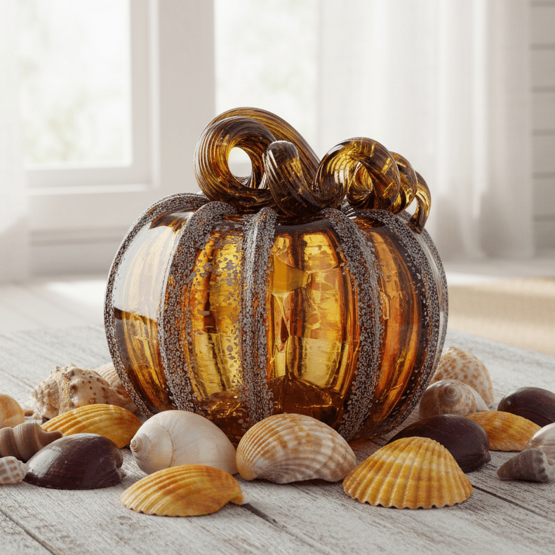 Daily Pumpkin 2457 Oops Squat Gabby Luke Adams Glass Blowing Studio 