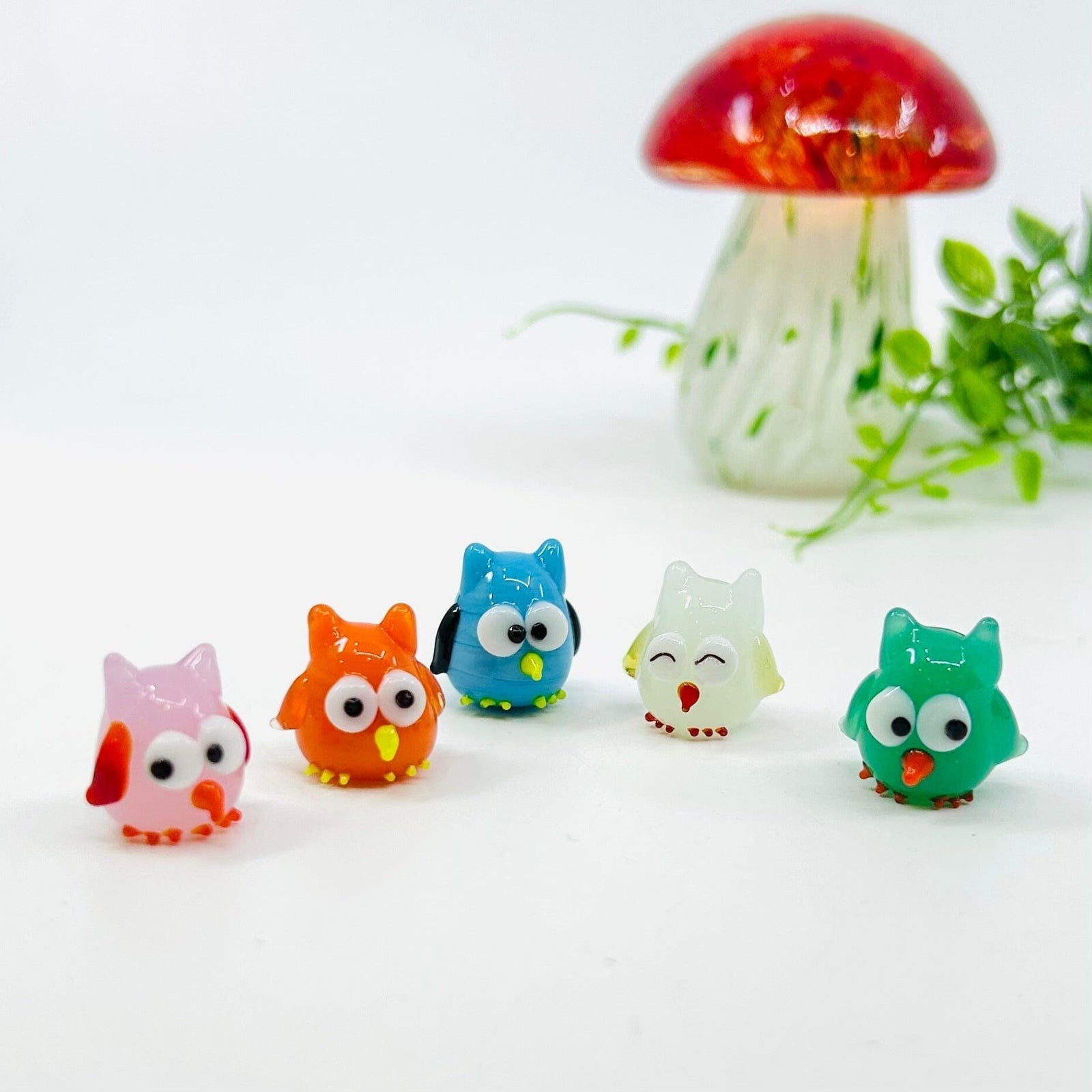 Teeniest Glass Owls - Surprise Miniature Gift Amazing 