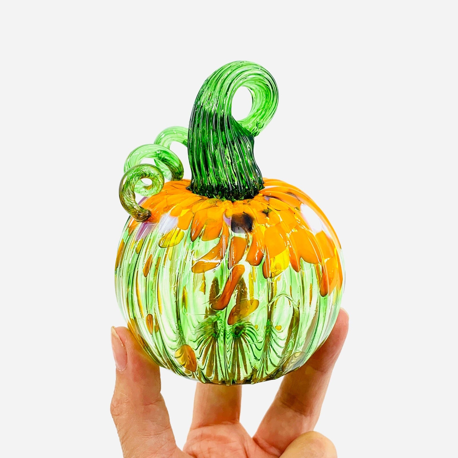 Daily Pumpkin 3262 Fall Mini Gabby Luke Adams Glass Blowing Studio 