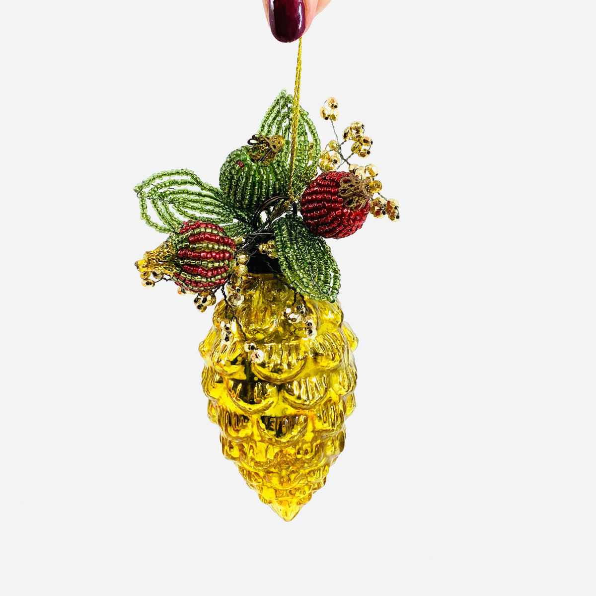 Pine Ornament 73, Gold