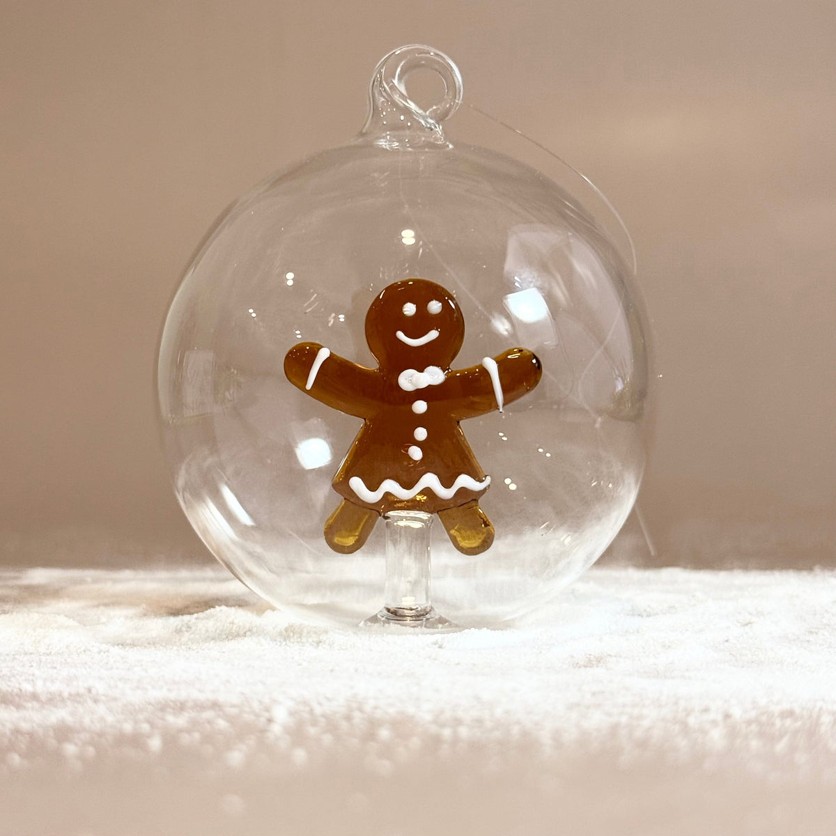 Glass Icon Ornament, Mrs Gingerbread ICHENDORF 