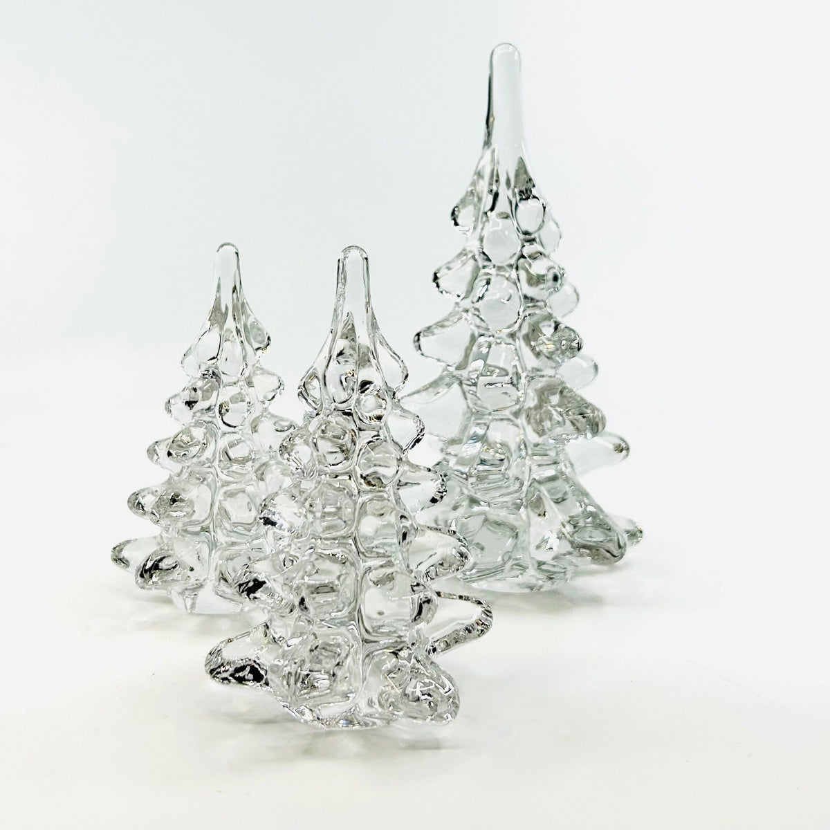 6" Glass Whimsy Tree Diamond Star 