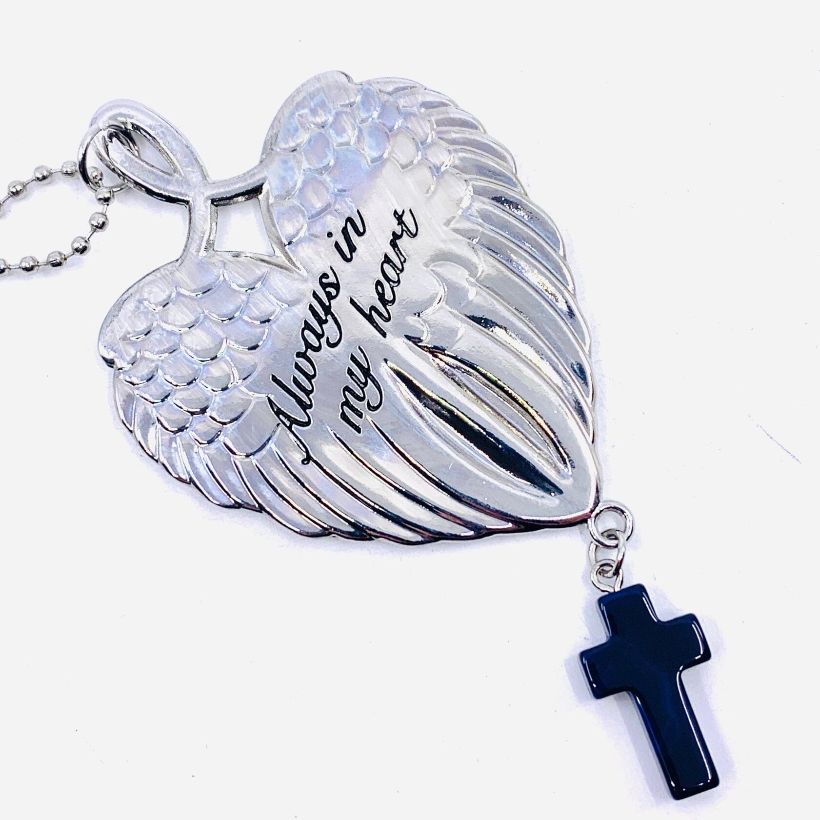 Wings of Inspiration Car Charm, Always in My Heart Ornament GANZ 