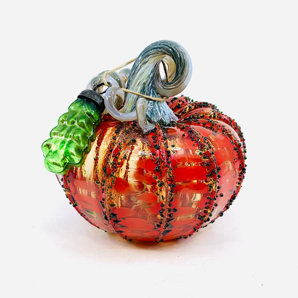 Daily Pumpkin 2152 Holiday Squat and Mercury Tree Ornament Gabby Luke Adams Glass Blowing Studio 