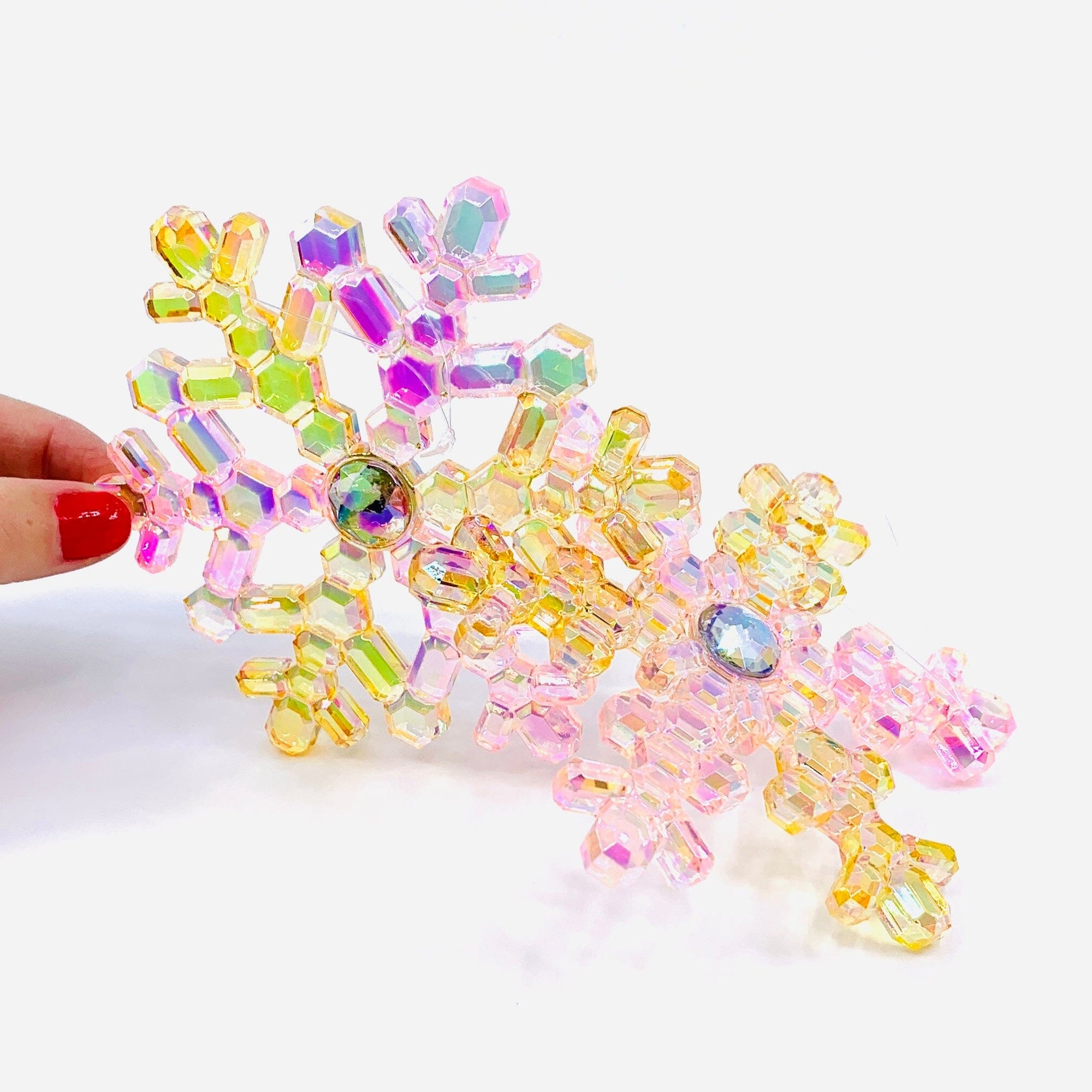 Iridescent Snowflake Crystal Acrylic Ornament Ornament GANZ 
