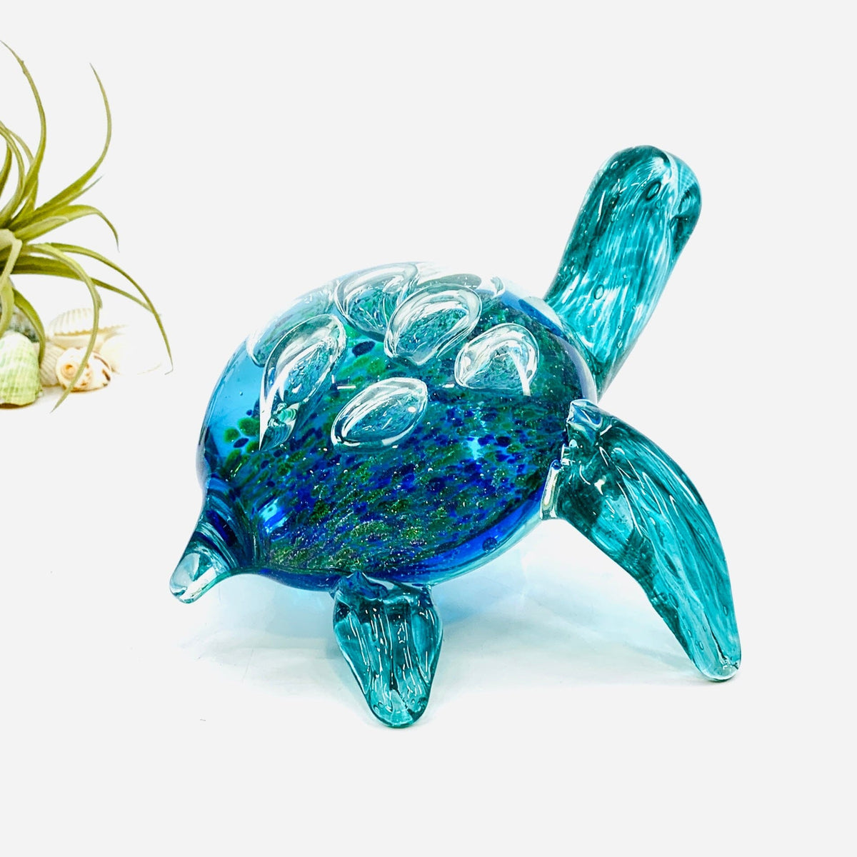 Glass Turtle Paperweight Decor Chesapeake Bay 