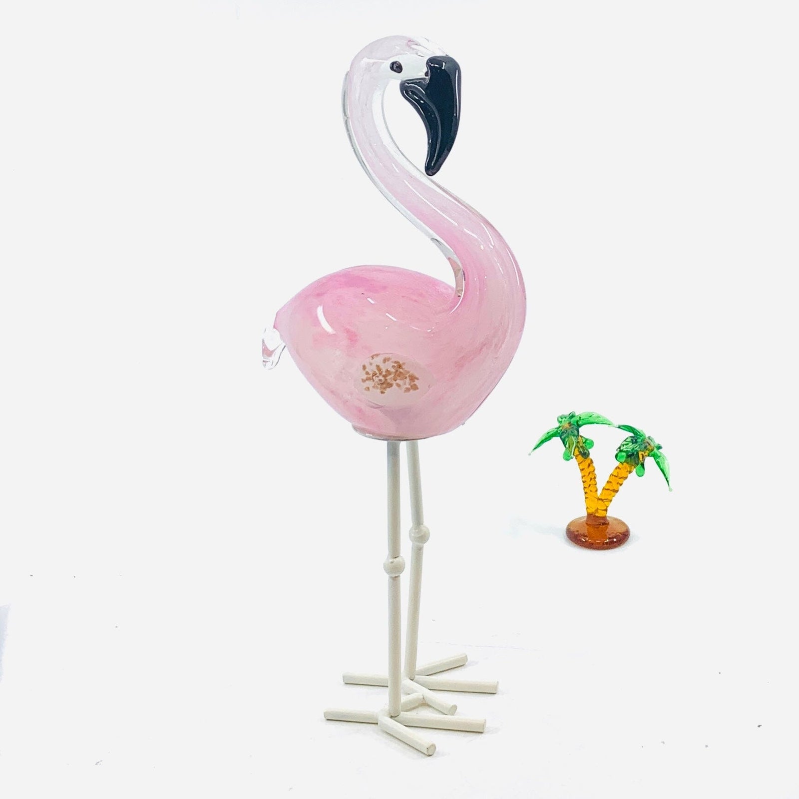 Elegant Flamingo Statue Diamond Star 