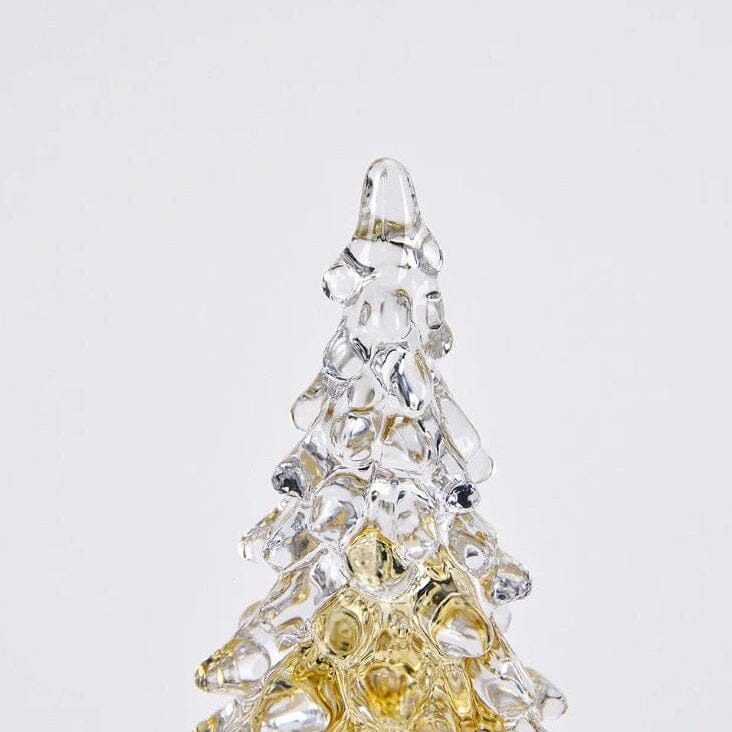 Amber Blown Glass Tree Diamond Star 