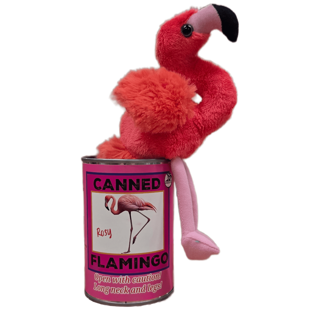 Stuffed Flamingo in a Can Canned Gifts 