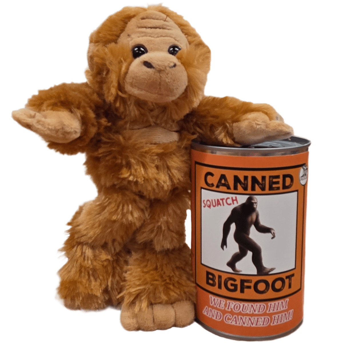Stuffed Bigfoot in a Can Canned Gifts 