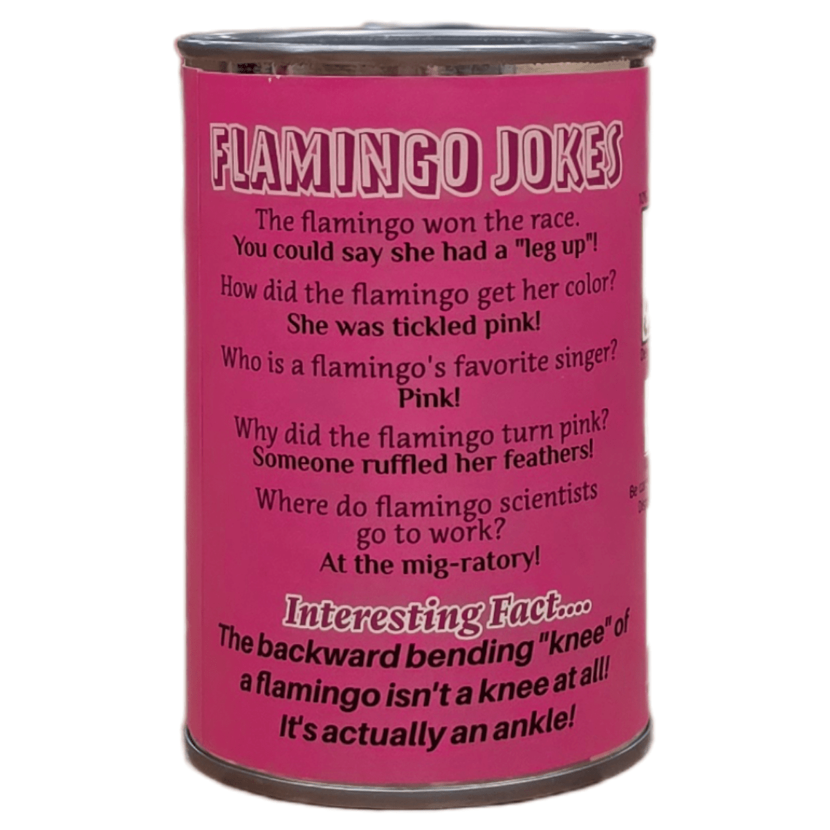 Stuffed Flamingo in a Can Canned Gifts 