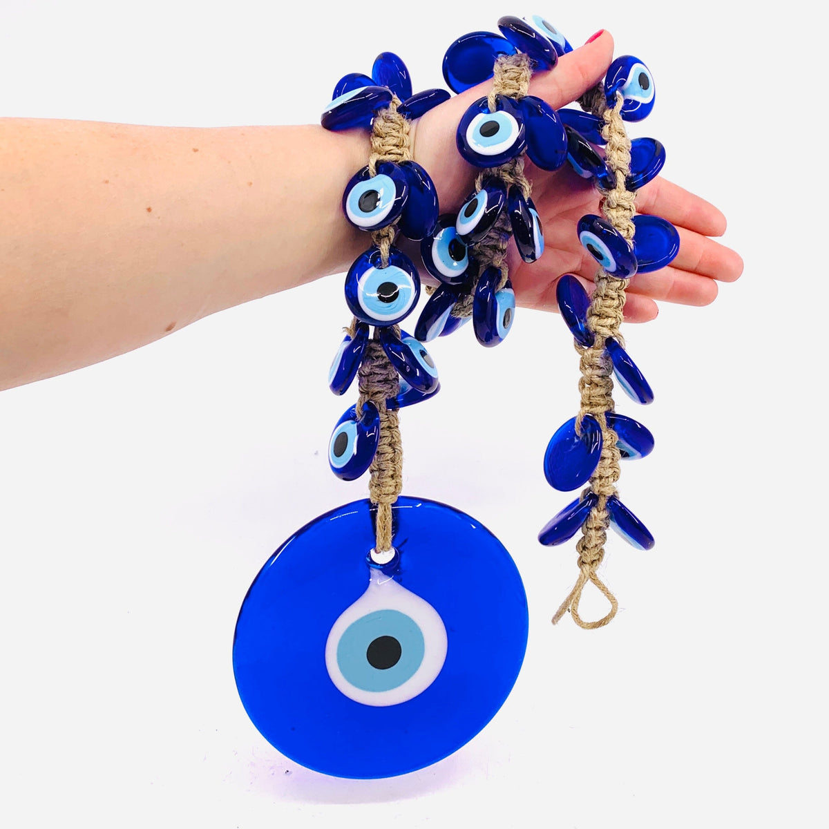 Glass Evil Eye Wall Hanger/Suncatcher 8 Natto USA 