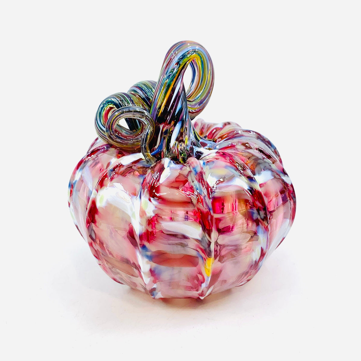 Daily Pumpkin 2844 Color-Twist Stem Squat Gabby Luke Adams Glass Blowing Studio 